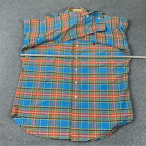 Vintage Polo Ralph Lauren Flannel Plaid Button Down Long-Sleeves Men’s Size XL - Picture 7 of 8